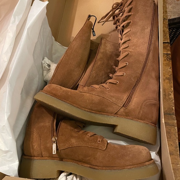 Suede Laced Boots - Picture 7 of 10